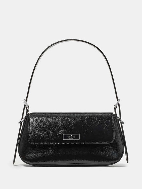 ❌ SOLD OUT ❌ Kate Spade Bridget Patent Fabric Small Flap  Kate Spade Bridget Shiny Leather Small Flap Shoulder